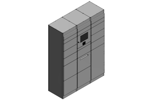 CxPostBox norm: Postfachanlage mit Standard-Massen